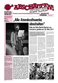 Abschalten! Sofort! Aktionszeitung