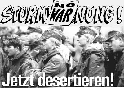 NO WAR! Sturmwarnung